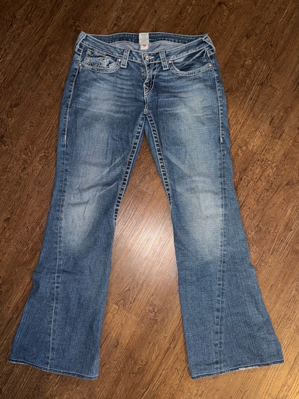 Women’s True Religion Blue Wash Flared Jeans